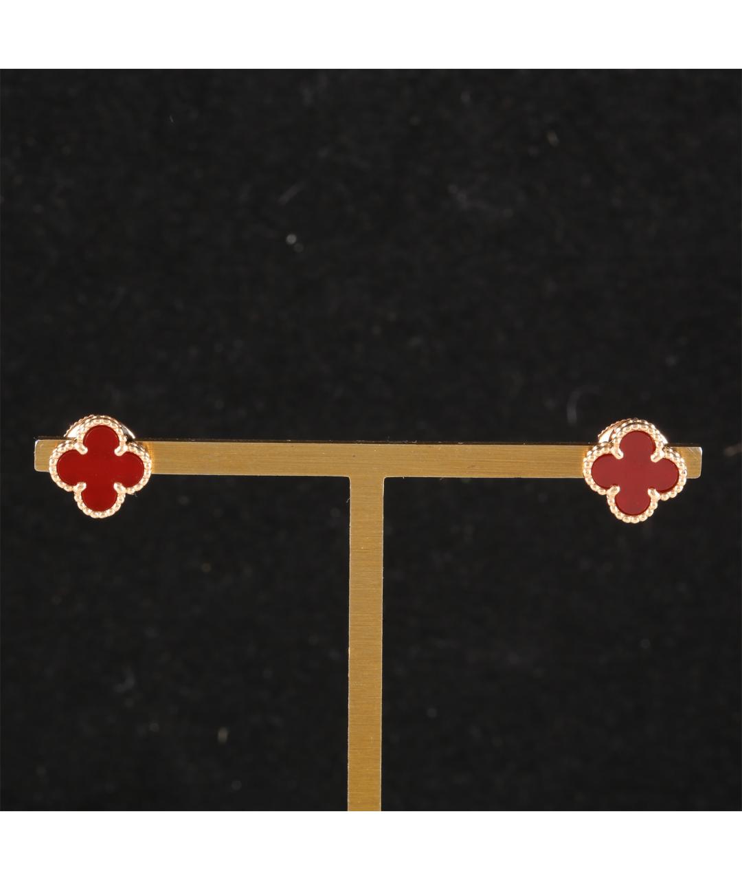 VAN CLEEF & ARPELS Золотые серьги из розового золота, фото 7