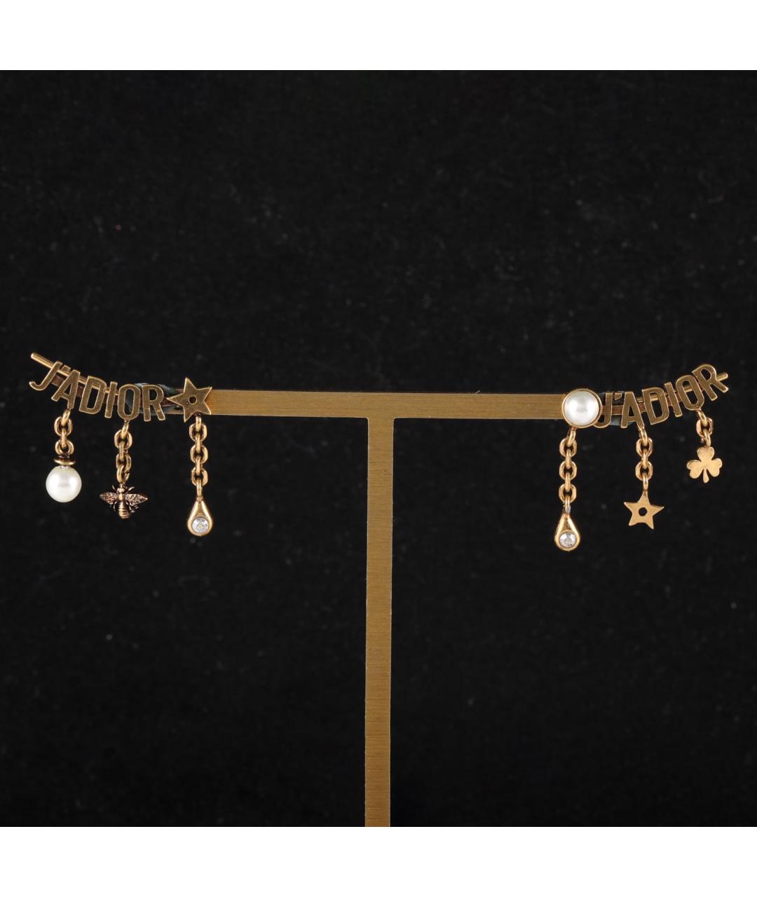 CHRISTIAN DIOR Золотые серьги, фото 7