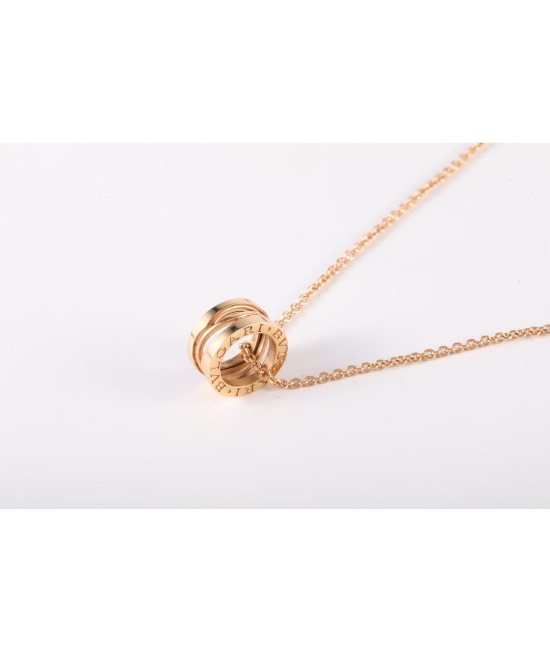BVLGARI Золотая подвеска из розового золота, фото 2