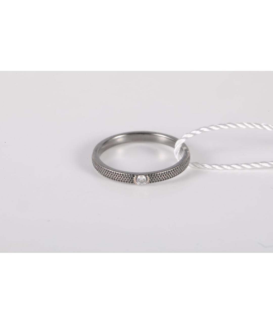 DE BEERS Серебряное кольцо из белого золота, фото 4