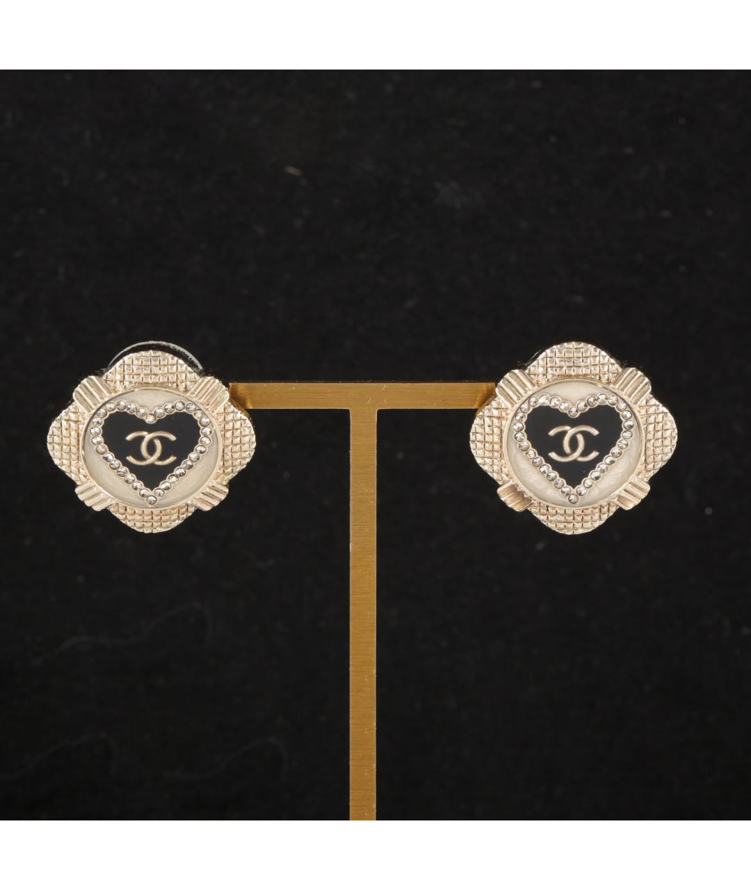 CHANEL Золотые серьги, фото 7