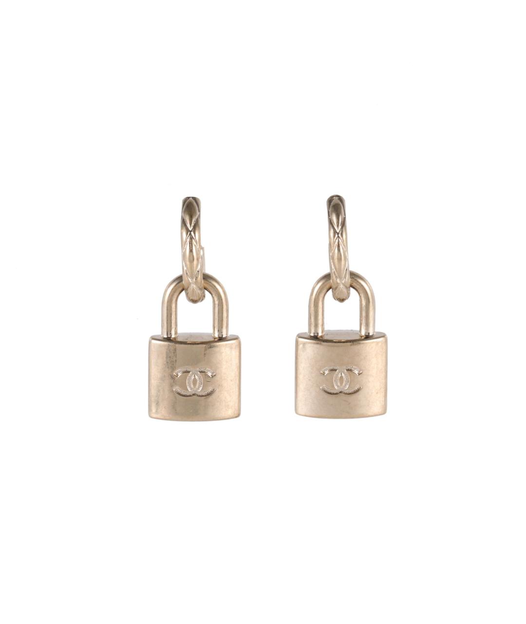 CHANEL Золотые серьги, фото 1