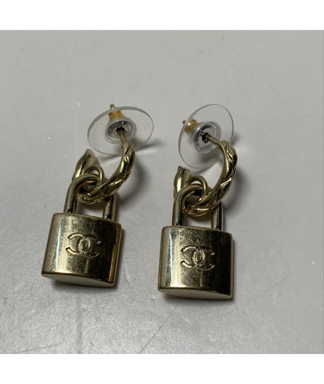 CHANEL Золотые серьги, фото 8