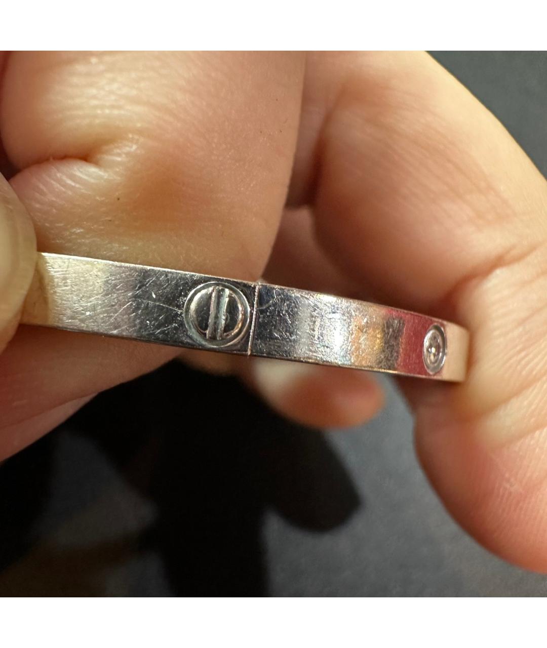 CARTIER Серый браслет из белого золота, фото 9