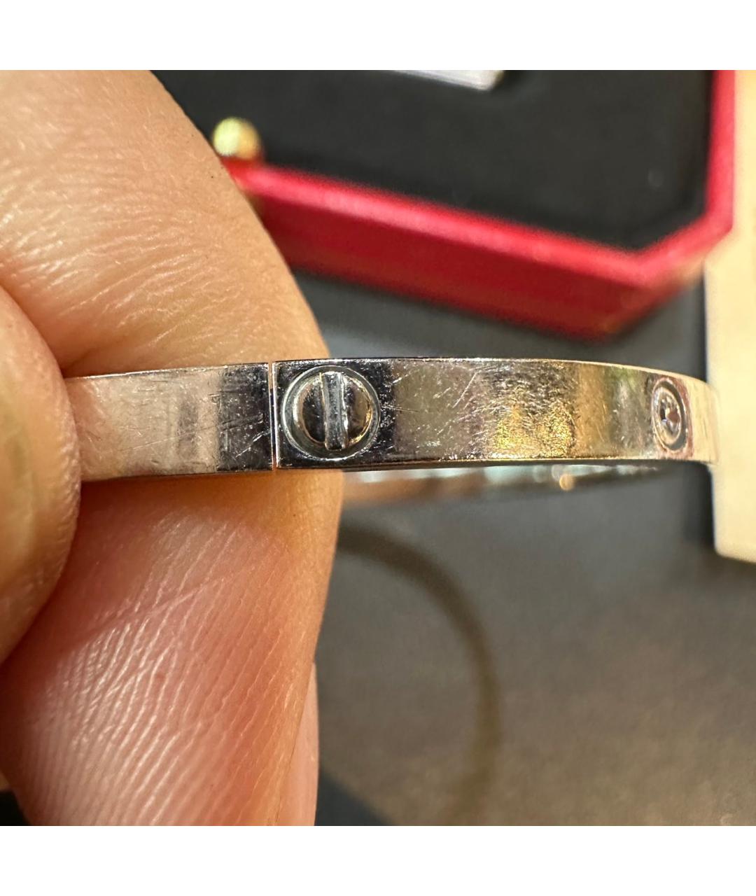 CARTIER Серый браслет из белого золота, фото 5
