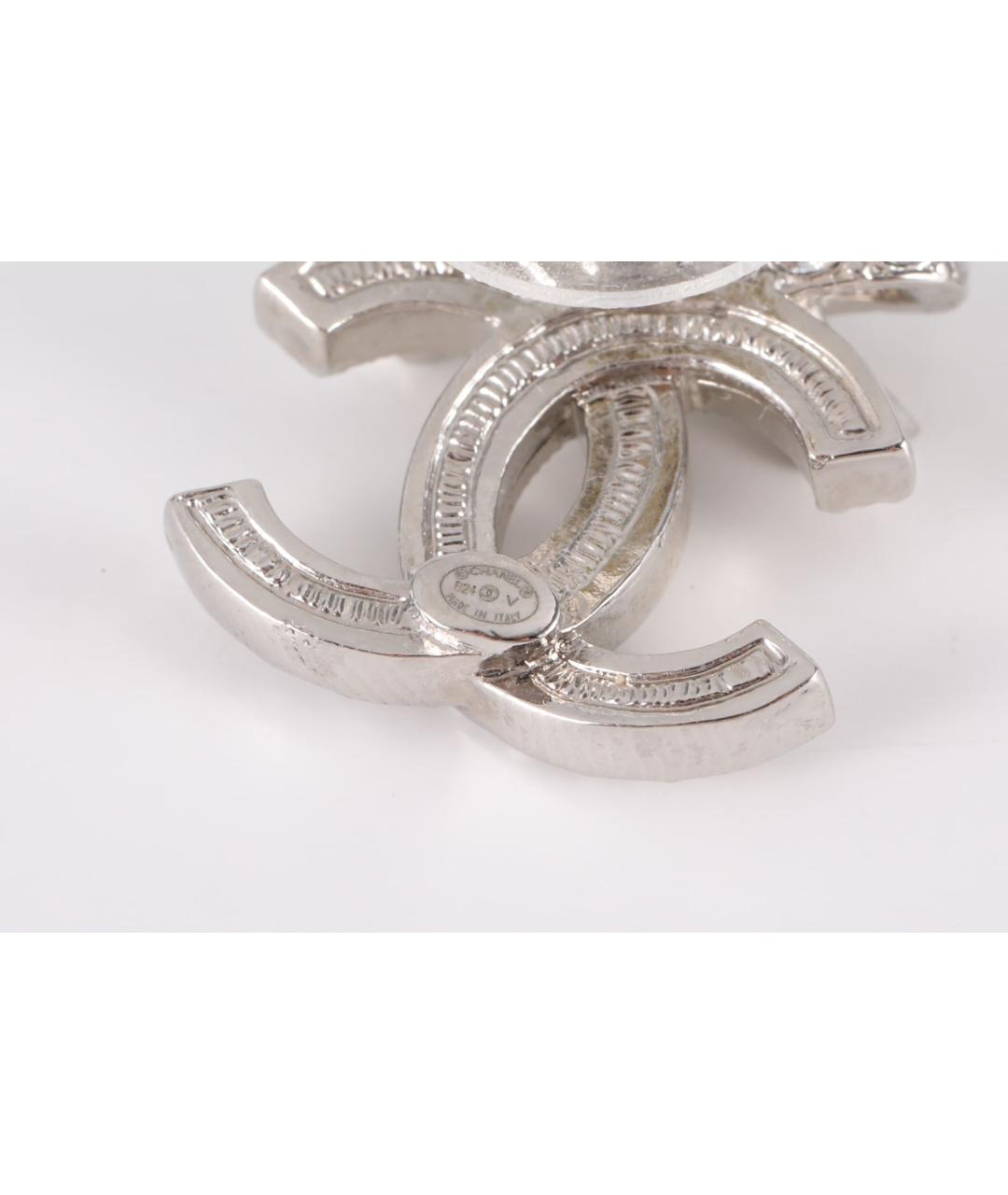 CHANEL Серебряные металлические серьги, фото 6