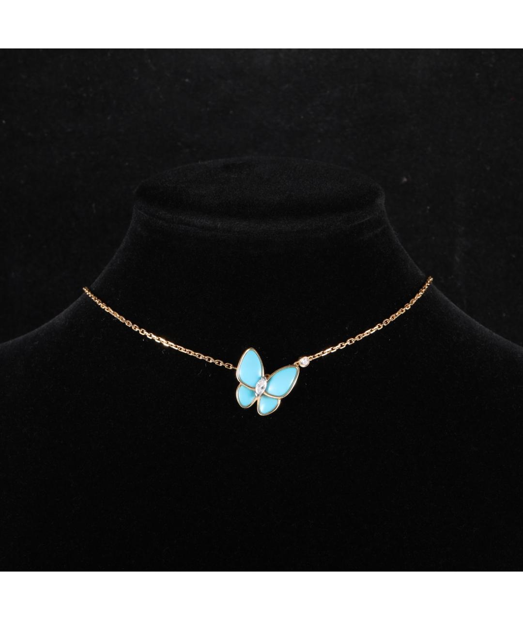 VAN CLEEF & ARPELS Бирюзовая подвеска из желтого золота, фото 7