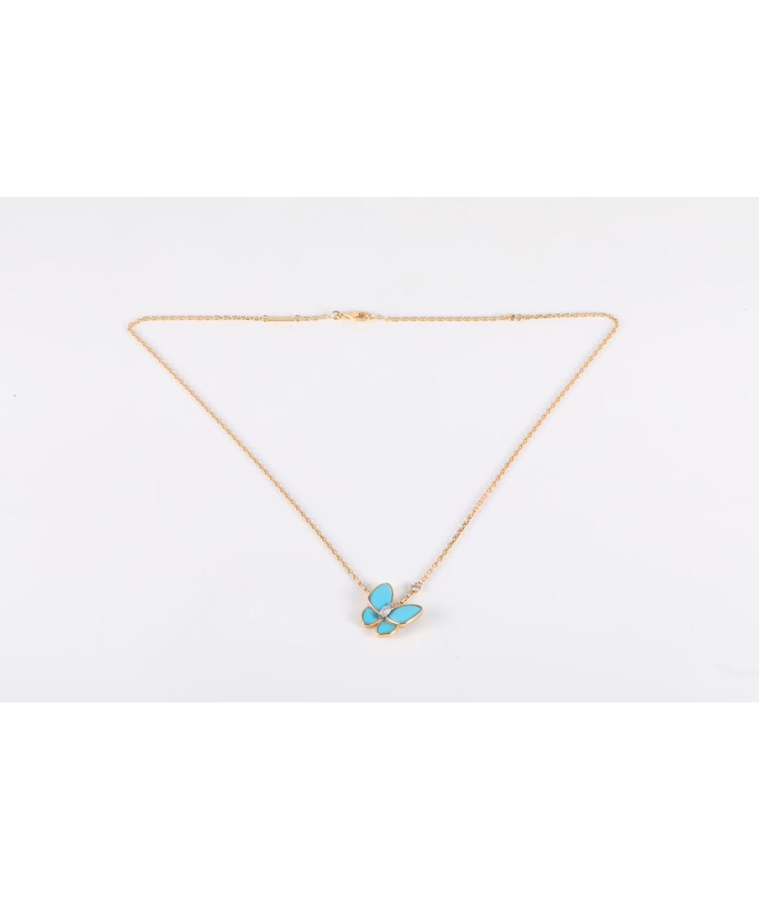 VAN CLEEF & ARPELS Бирюзовая подвеска из желтого золота, фото 6