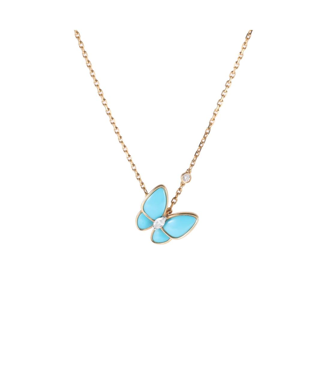 VAN CLEEF & ARPELS Бирюзовая подвеска из желтого золота, фото 1