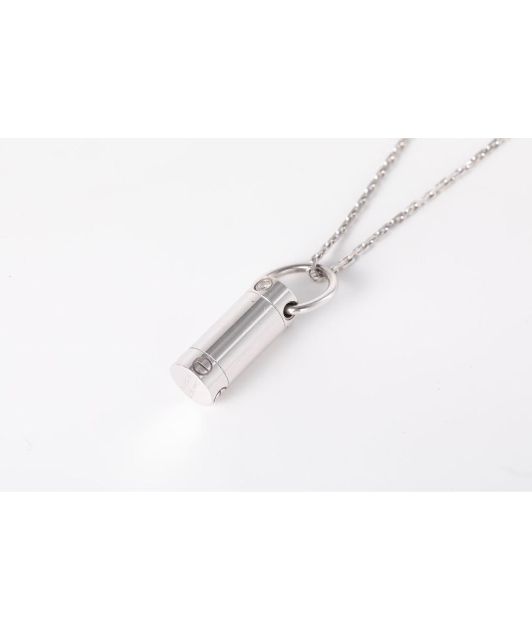 CARTIER Серебряное колье из белого золота, фото 2
