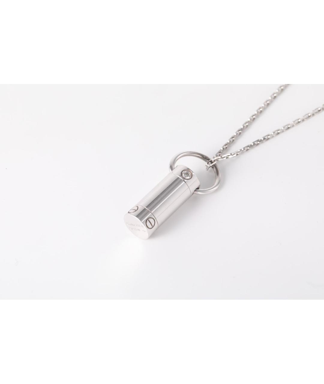 CARTIER Серебряное колье из белого золота, фото 3