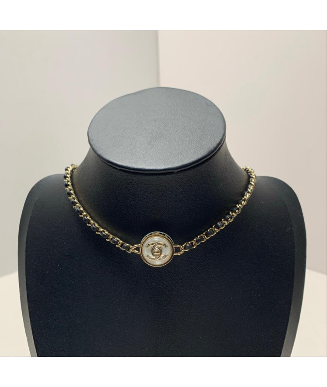 CHANEL Золотое латунное колье, фото 8