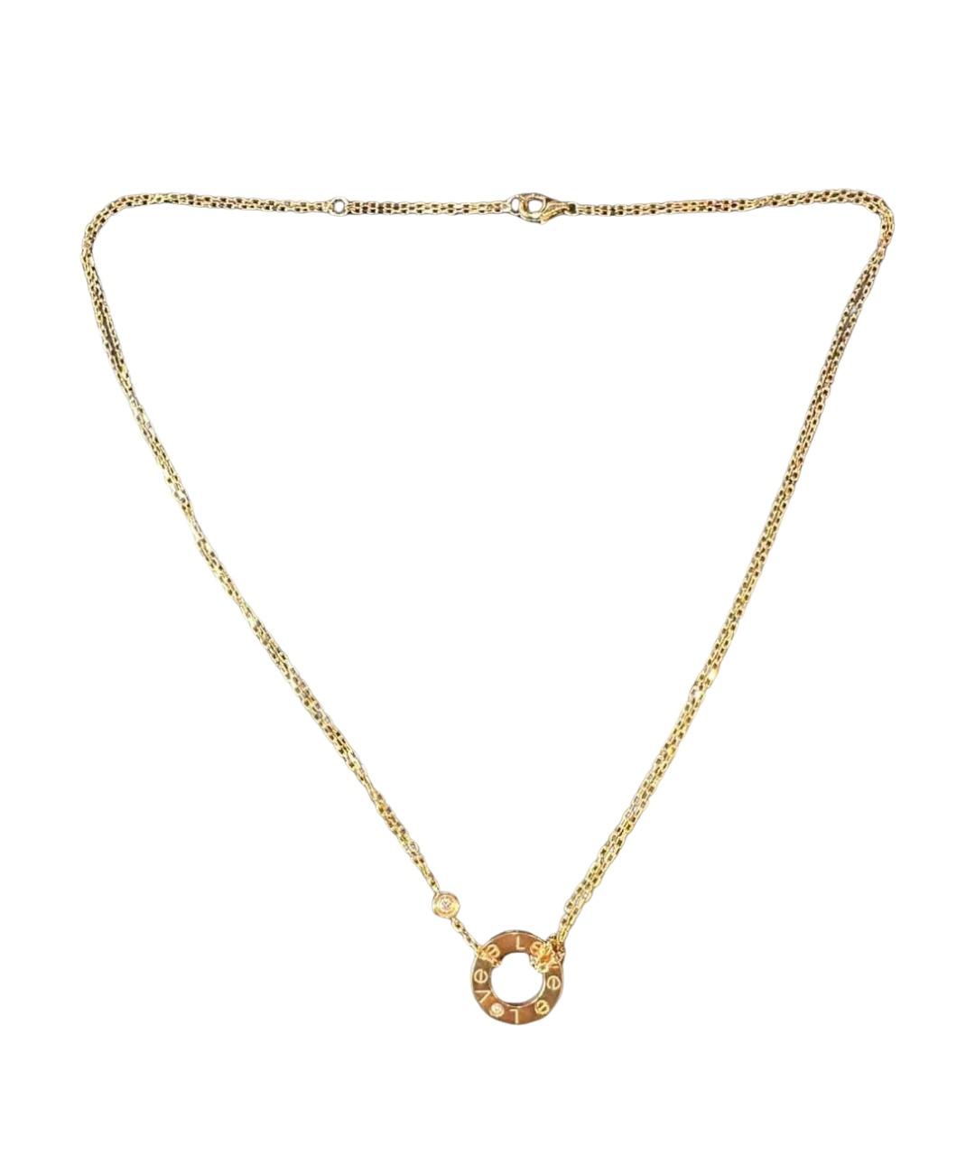 CARTIER Золотое колье из желтого золота, фото 1