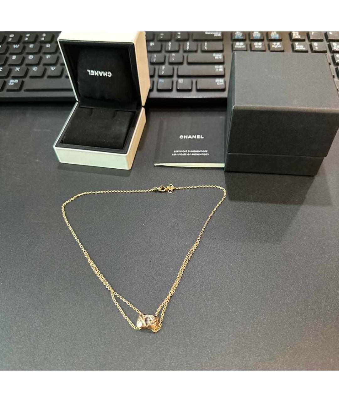 CHANEL Золотое колье из белого золота, фото 2