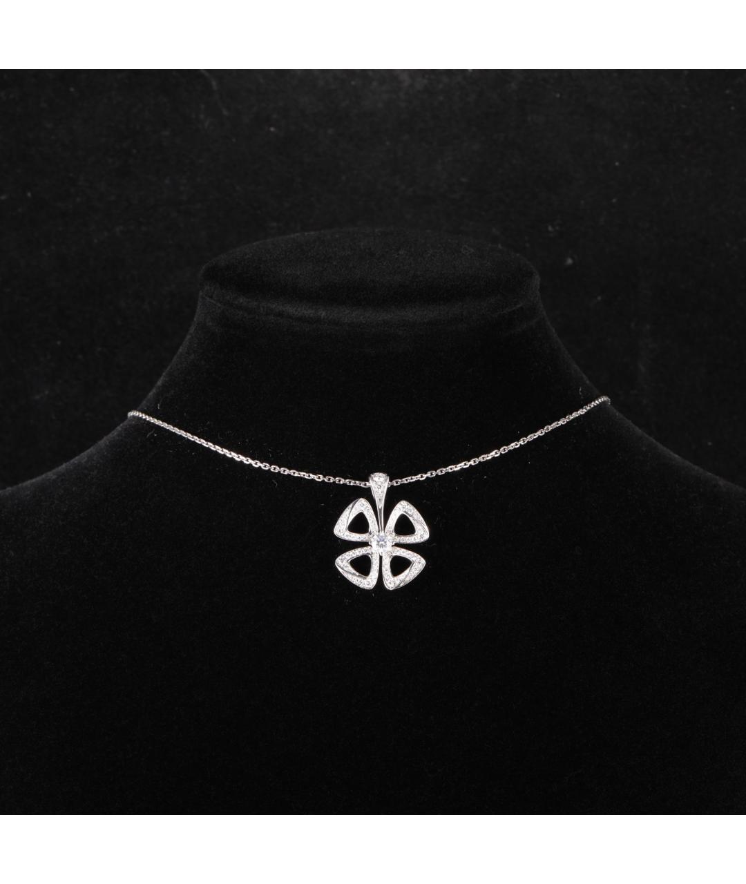BVLGARI Серебряное колье из белого золота, фото 7