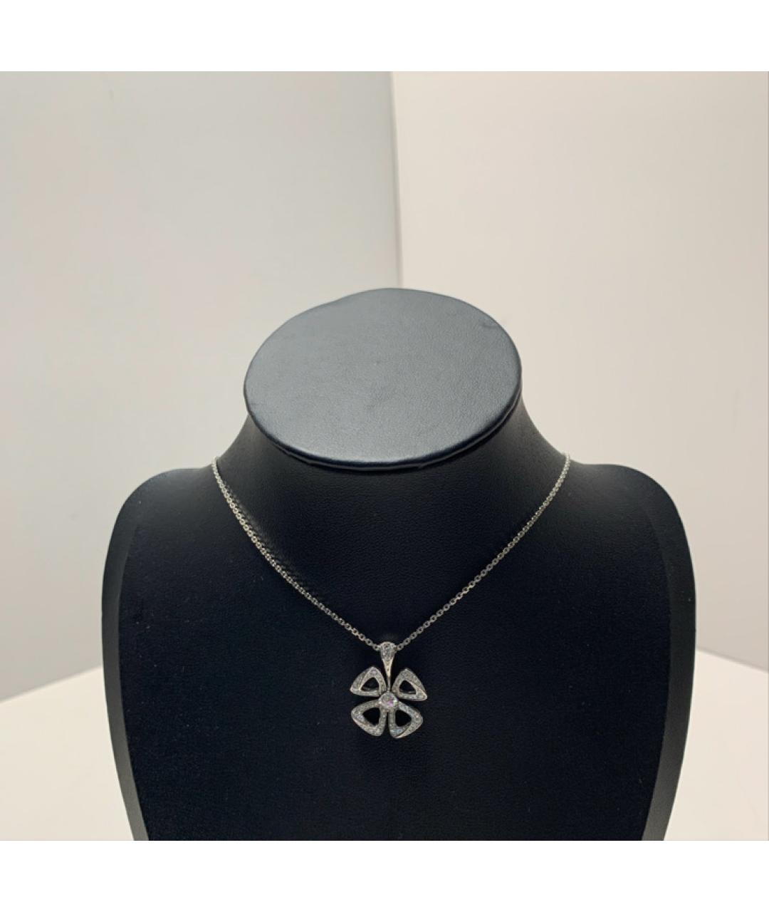 BVLGARI Серебряное колье из белого золота, фото 8