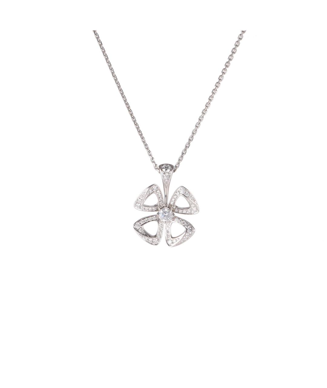 BVLGARI Серебряное колье из белого золота, фото 1
