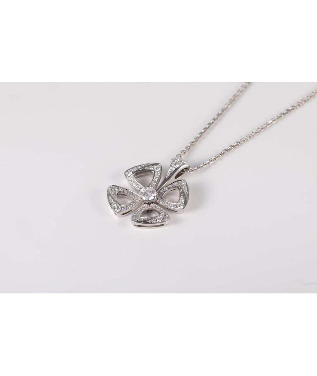 BVLGARI Серебряное колье из белого золота, фото 2