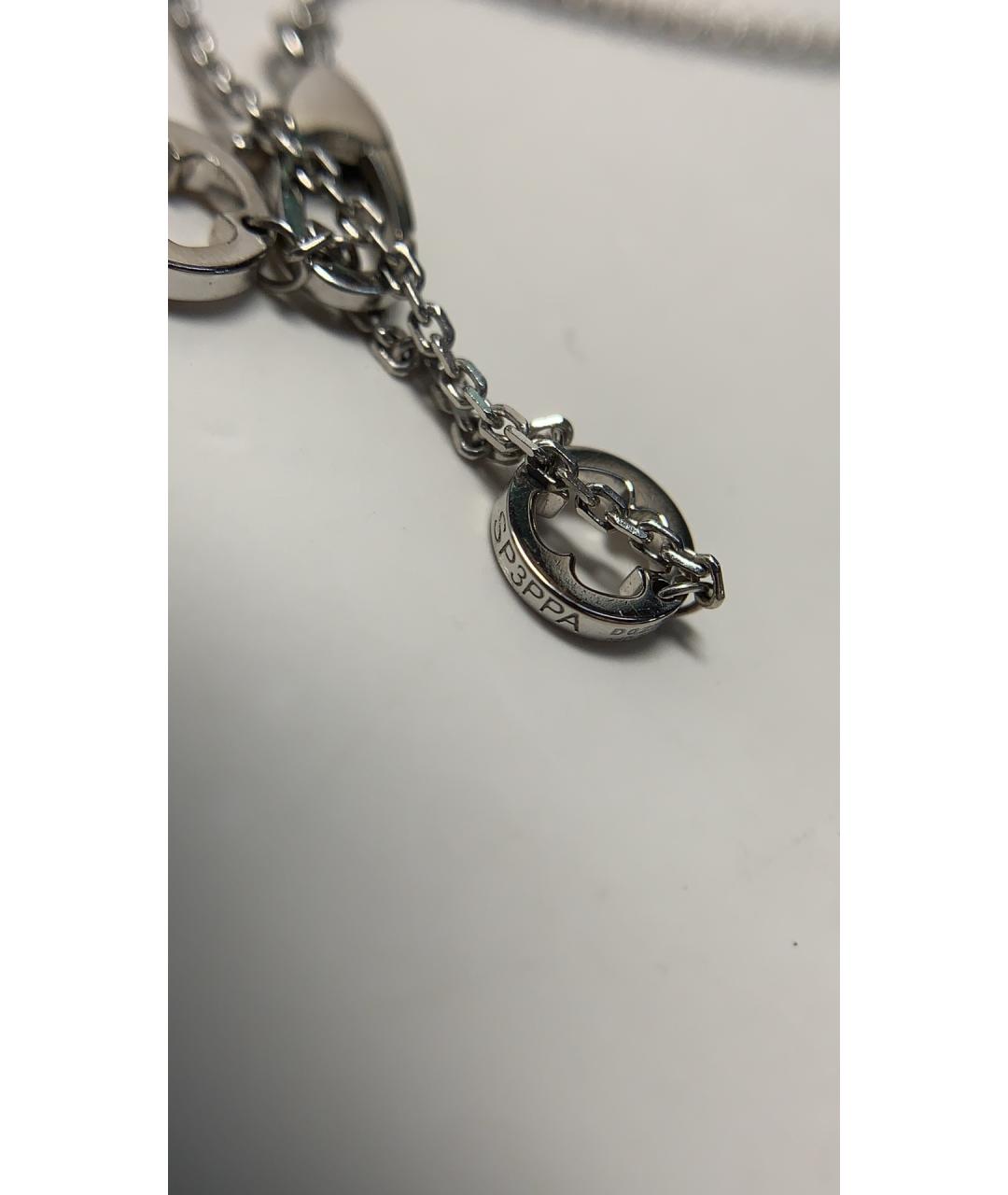 BVLGARI Серебряное колье из белого золота, фото 9