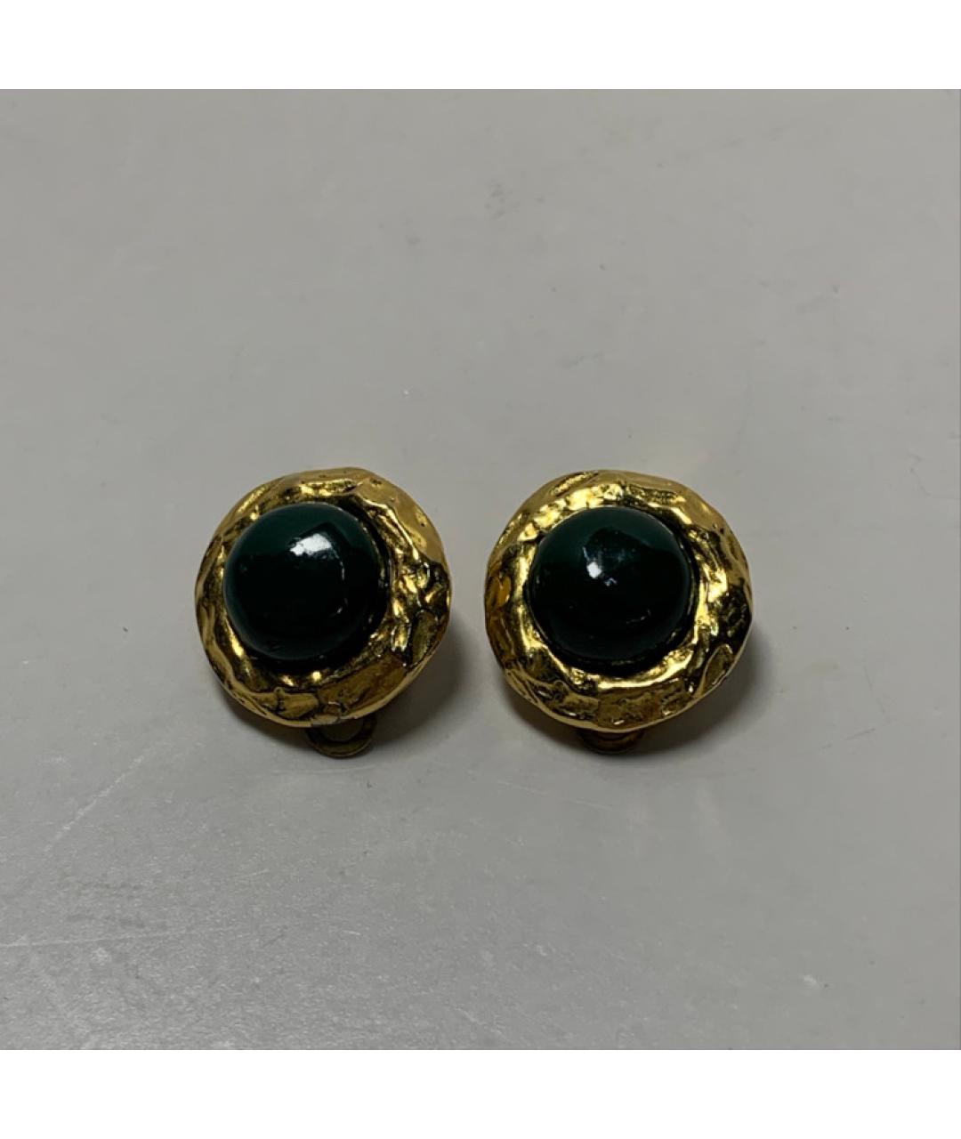 CHANEL Зеленые серьги, фото 7