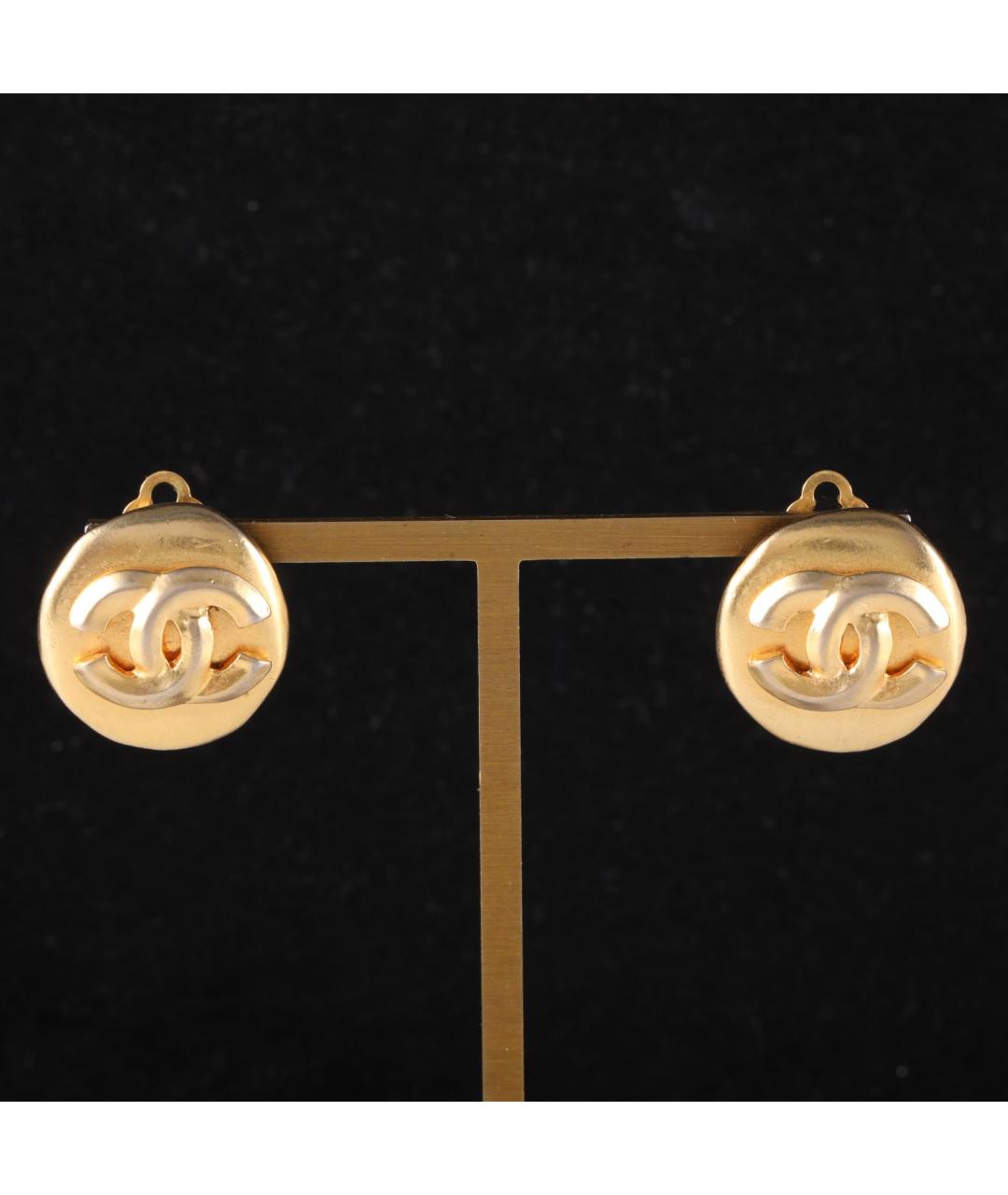 CHANEL Золотые серьги, фото 6