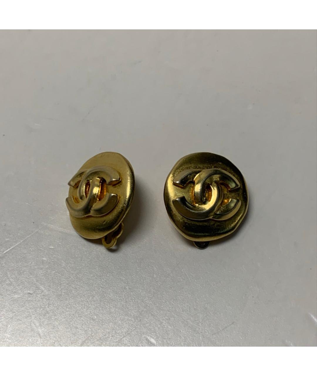 CHANEL Золотые серьги, фото 7