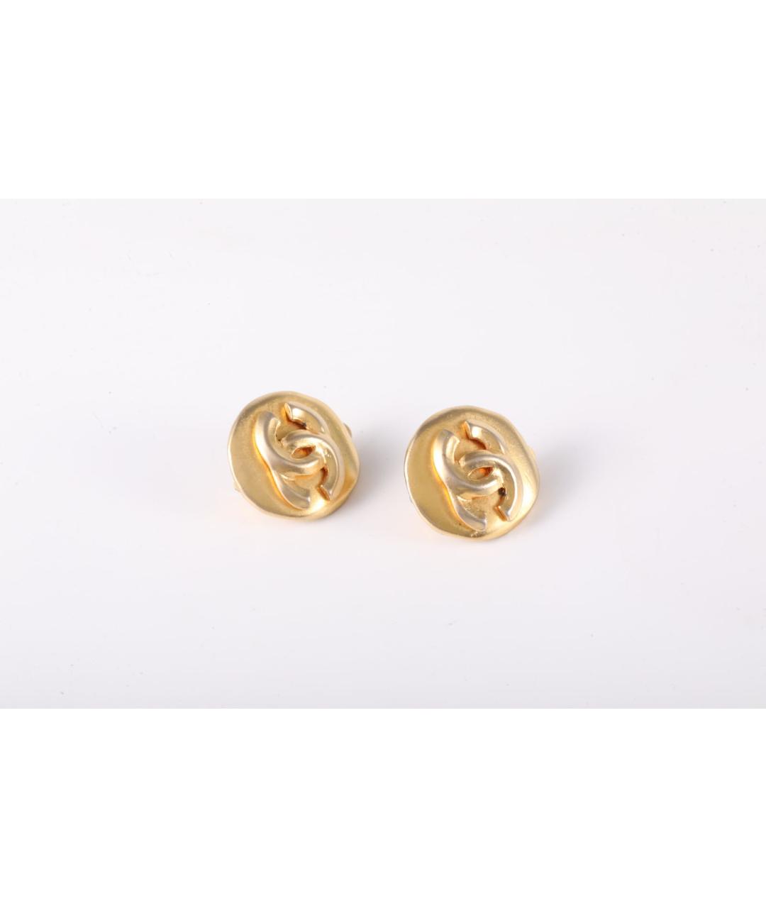 CHANEL Золотые серьги, фото 2