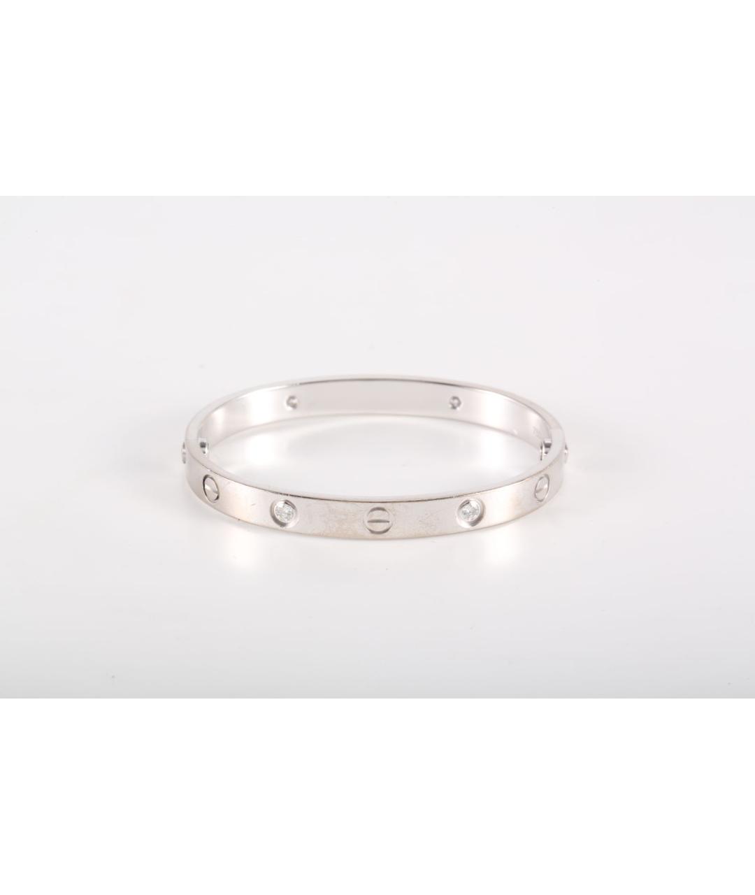 CARTIER Серебрянный браслет из белого золота, фото 4