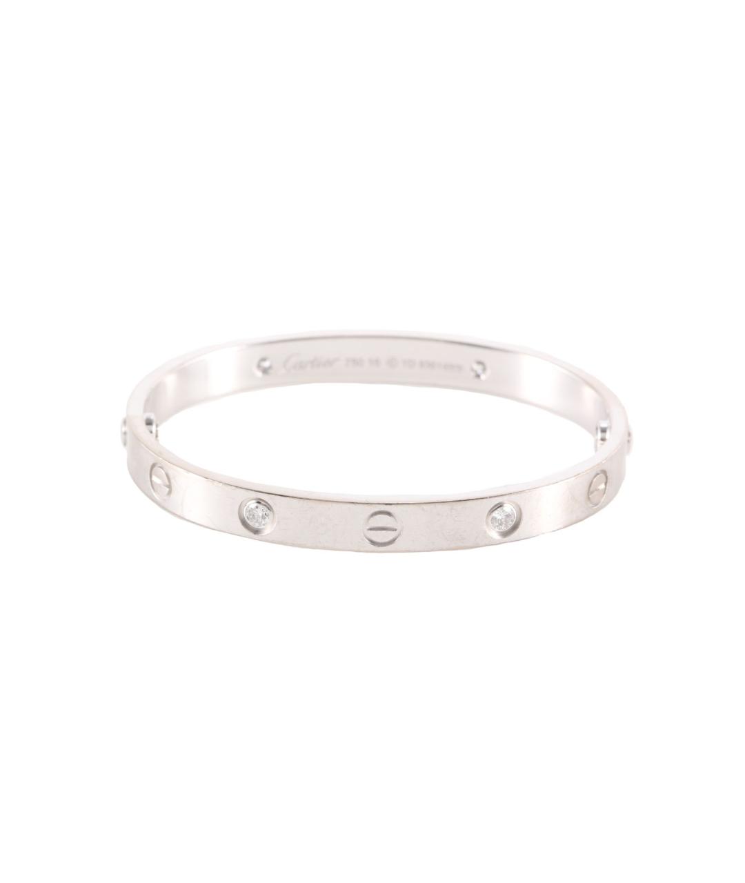 CARTIER Серебрянный браслет из белого золота, фото 1