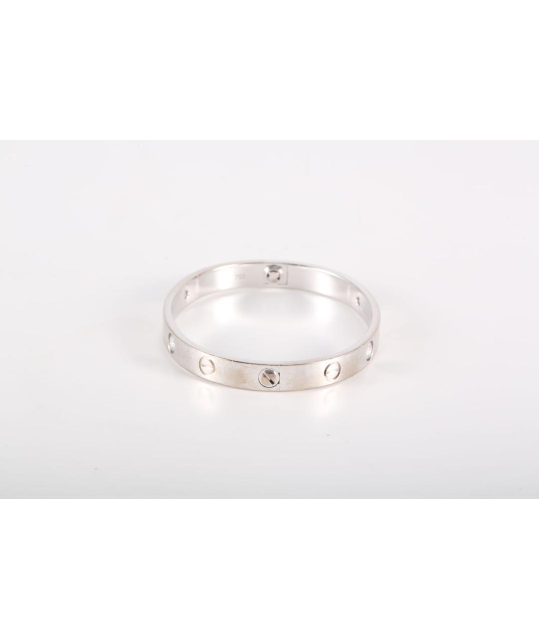 CARTIER Серебрянный браслет из белого золота, фото 3