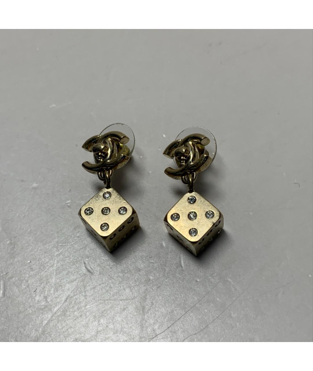 CHANEL Золотые серьги, фото 8