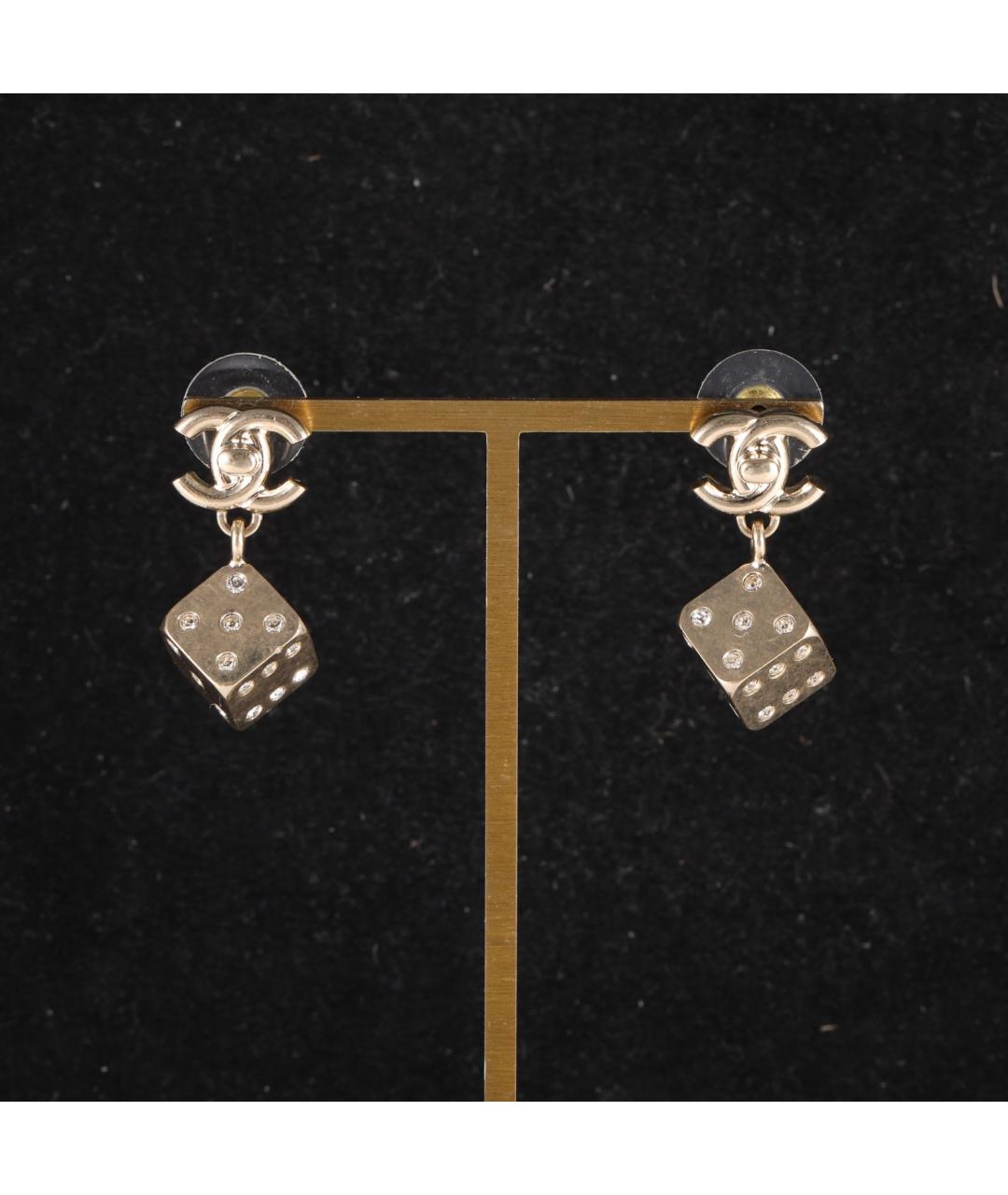 CHANEL Золотые серьги, фото 6