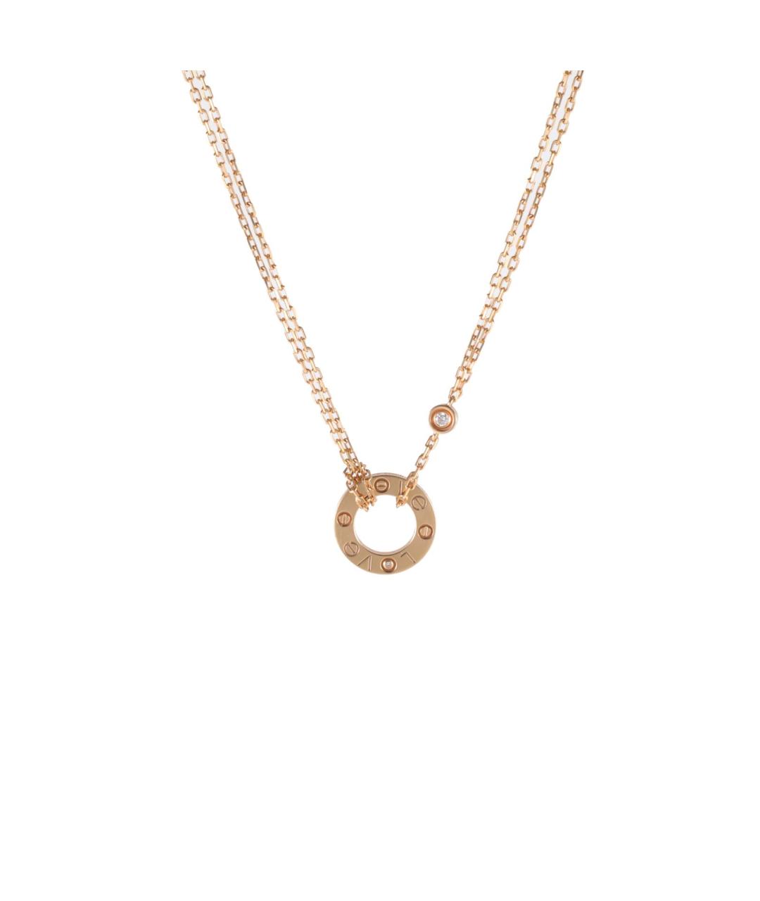 CARTIER Золотое колье из розового золота, фото 1