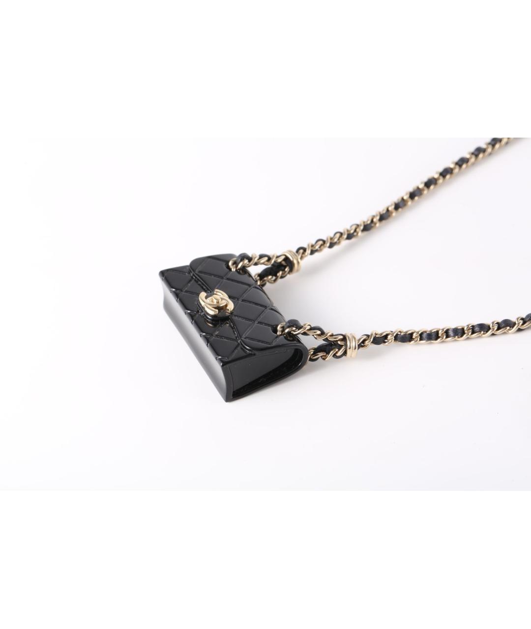 CHANEL Черное колье, фото 2