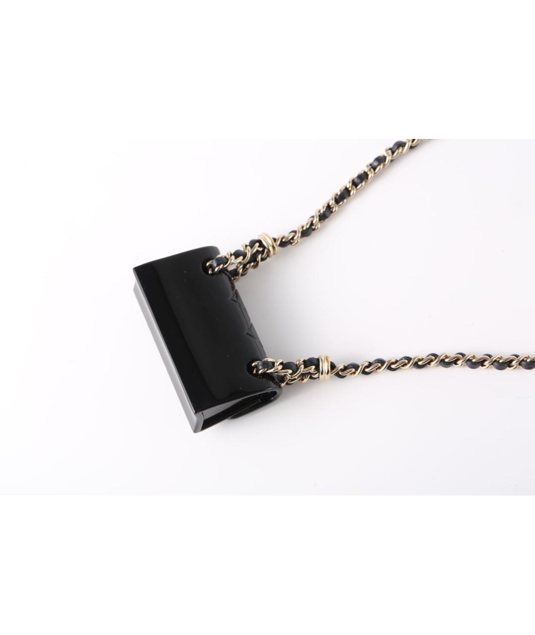 CHANEL Черное колье, фото 3