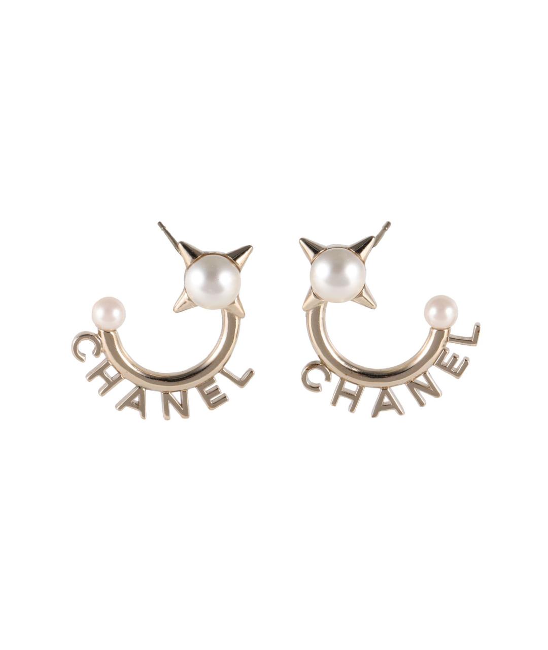 CHANEL Золотые серьги, фото 1