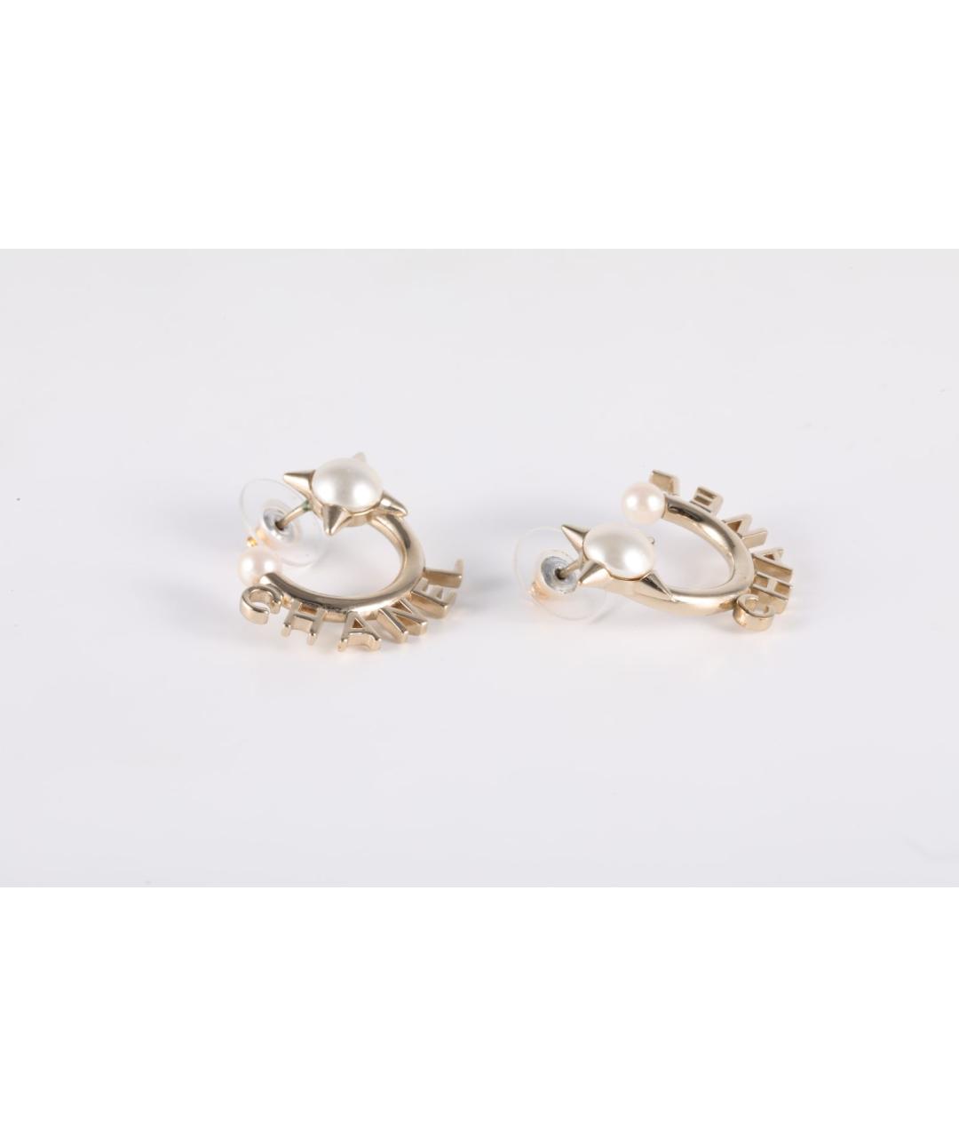 CHANEL Золотые серьги, фото 3