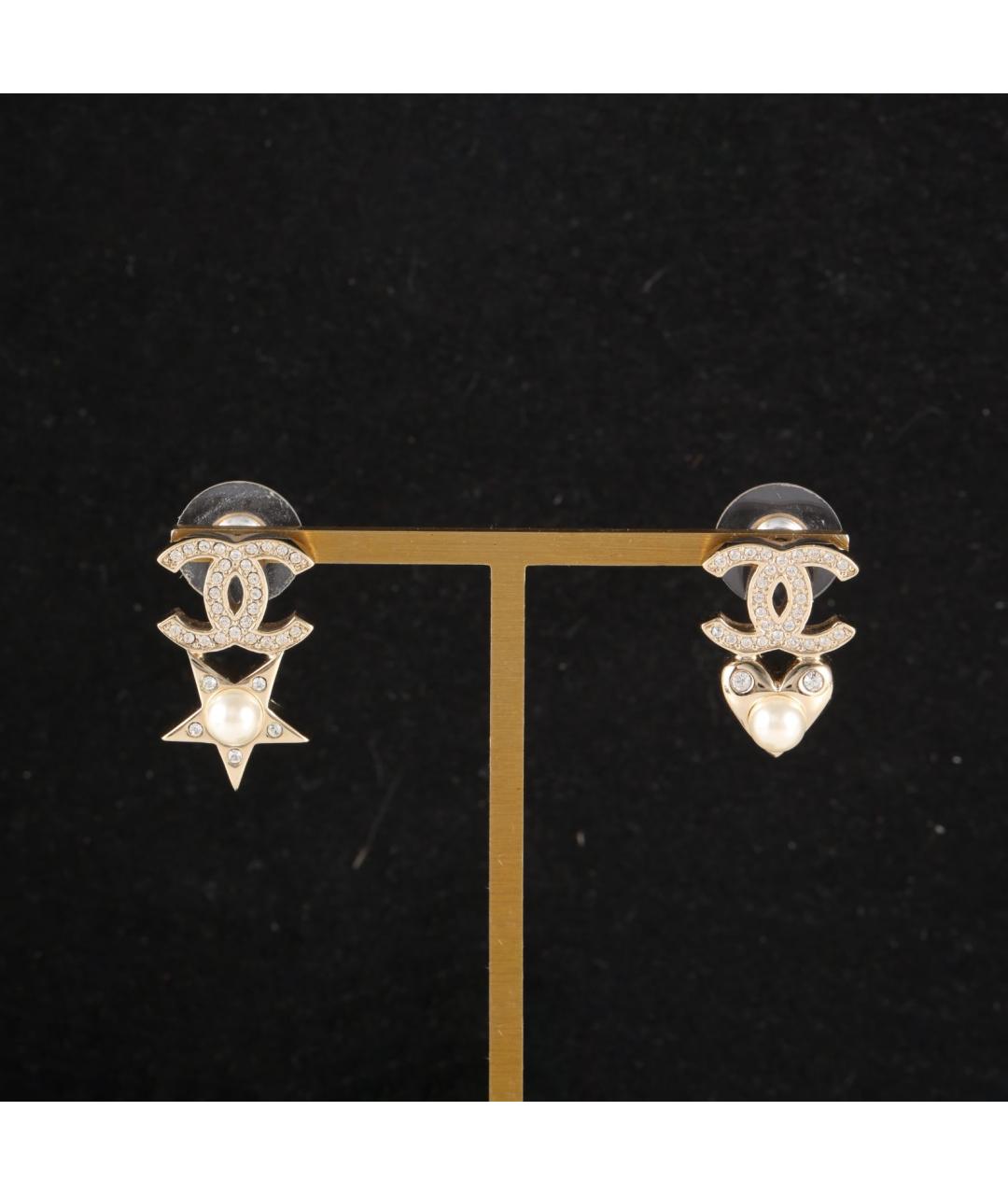 CHANEL Золотые серьги, фото 7