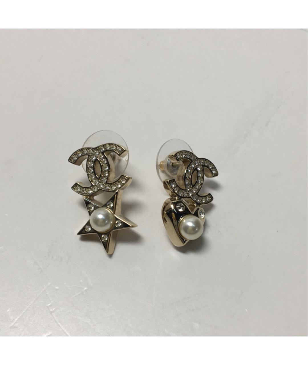 CHANEL Золотые серьги, фото 8