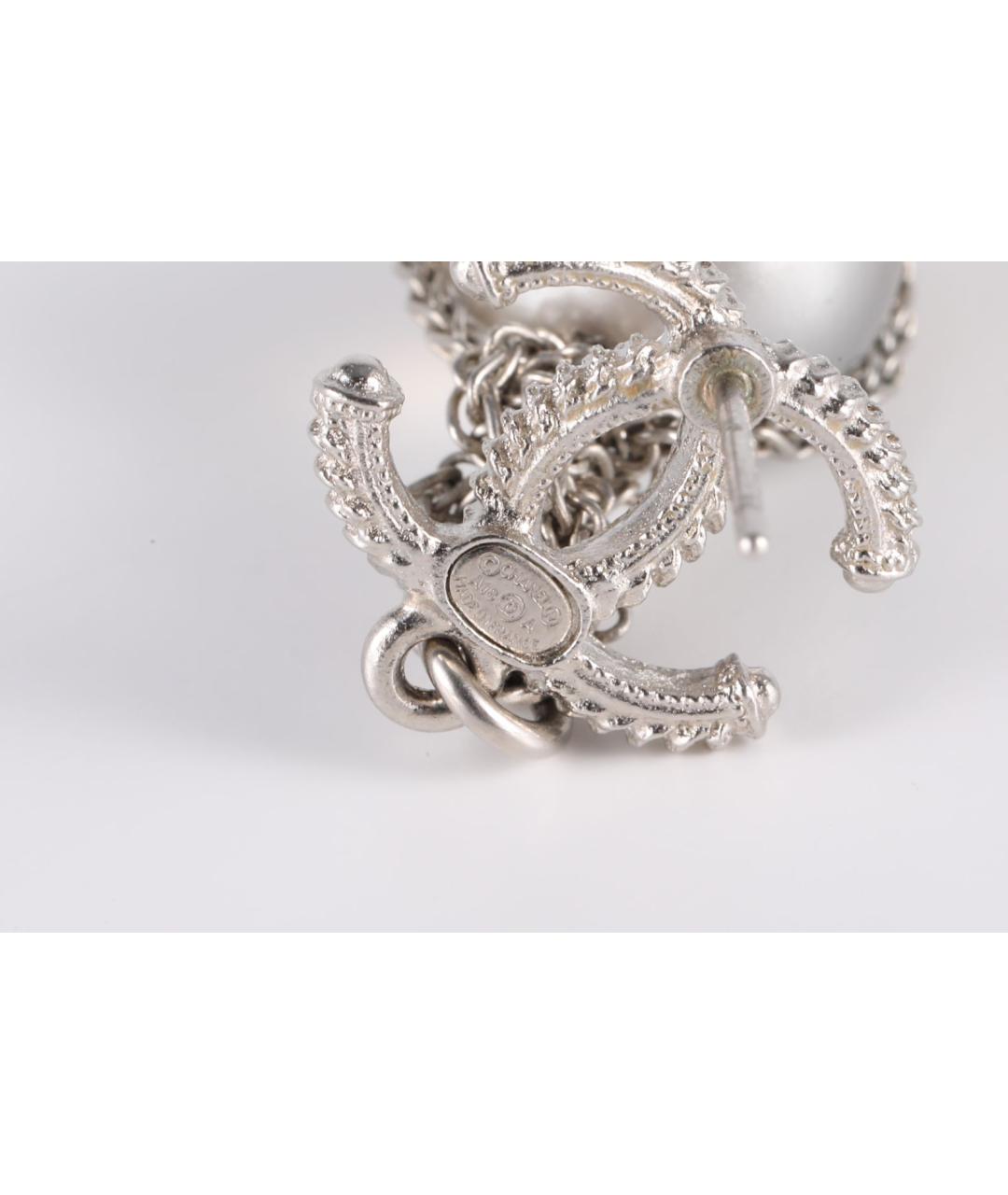 CHANEL Серебряные серьги, фото 6