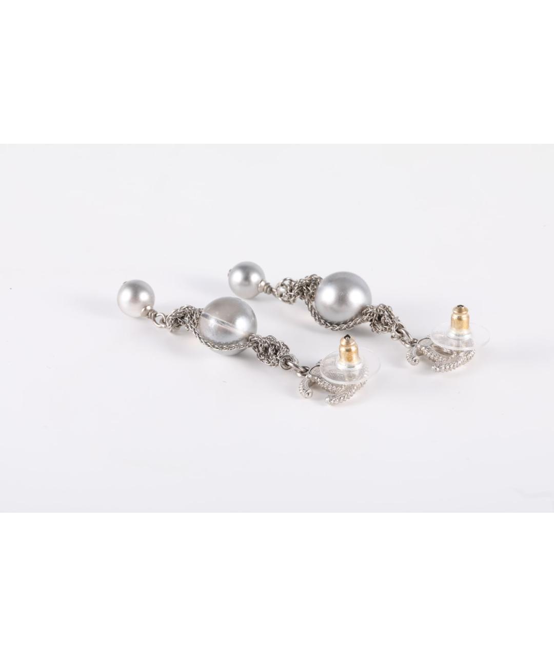 CHANEL Серебряные серьги, фото 5