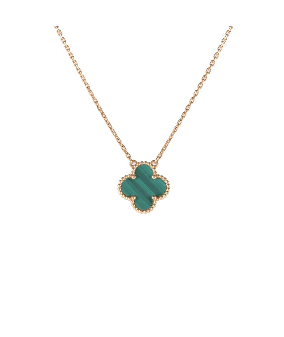 VAN CLEEF & ARPELS Зеленая подвеска из желтого золота, фото 1