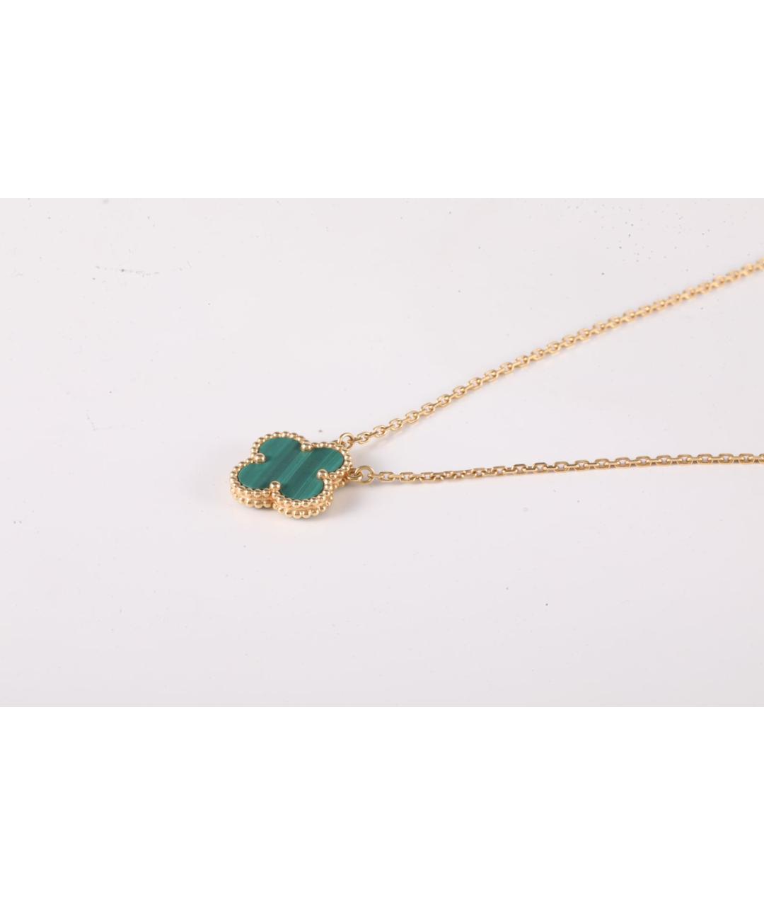 VAN CLEEF & ARPELS Зеленая подвеска из желтого золота, фото 2