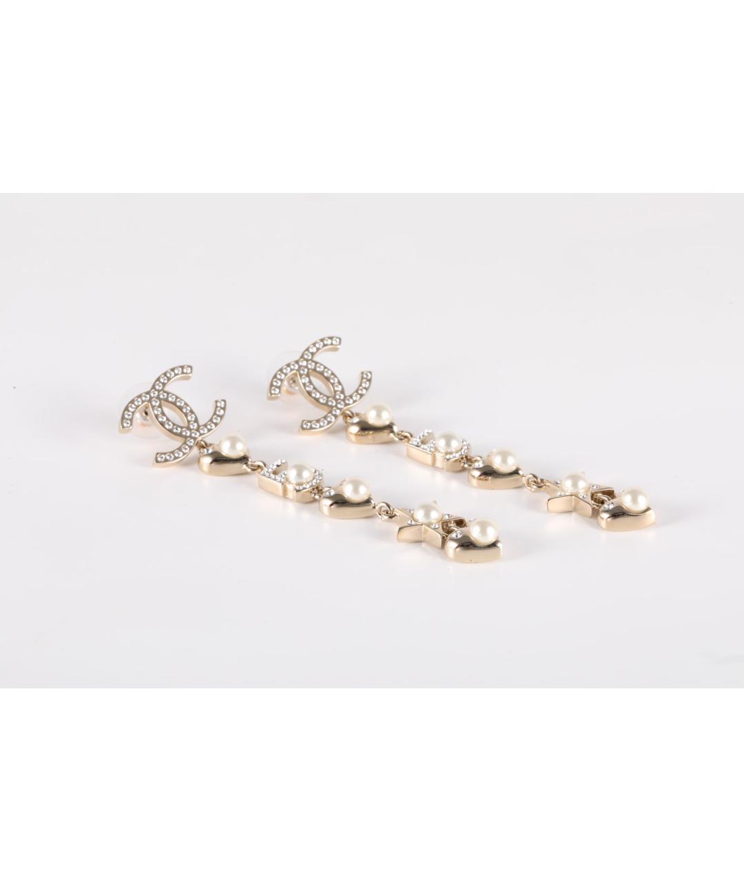CHANEL Золотые серьги, фото 2