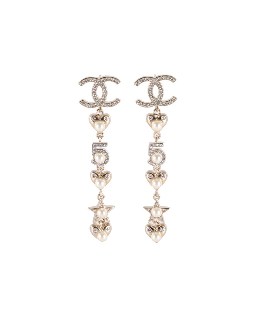 CHANEL Золотые серьги, фото 1