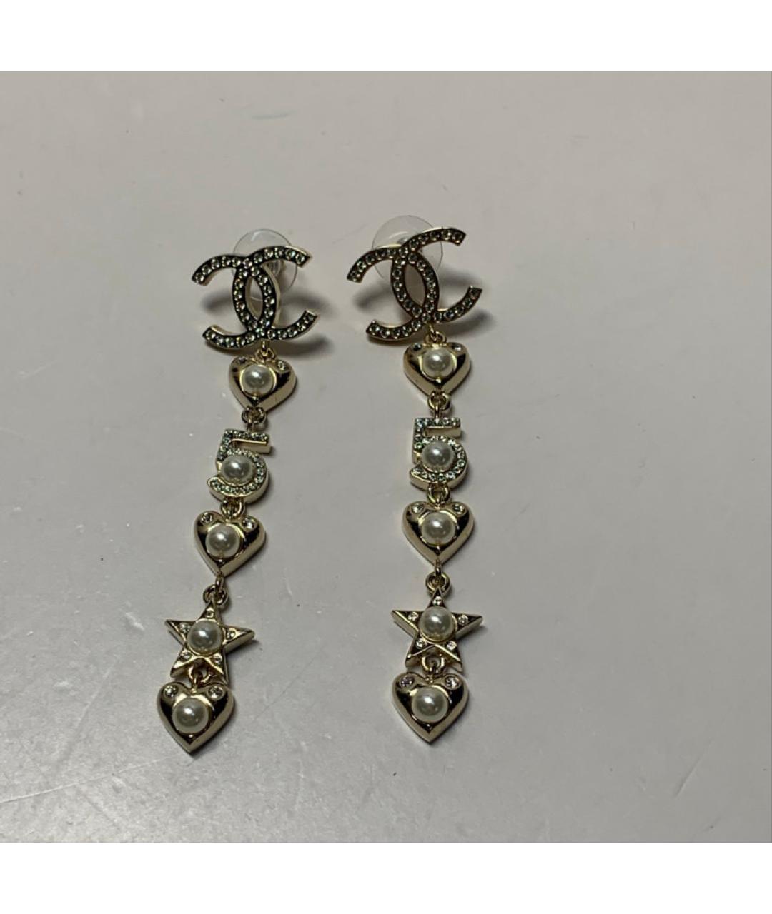 CHANEL Золотые серьги, фото 8