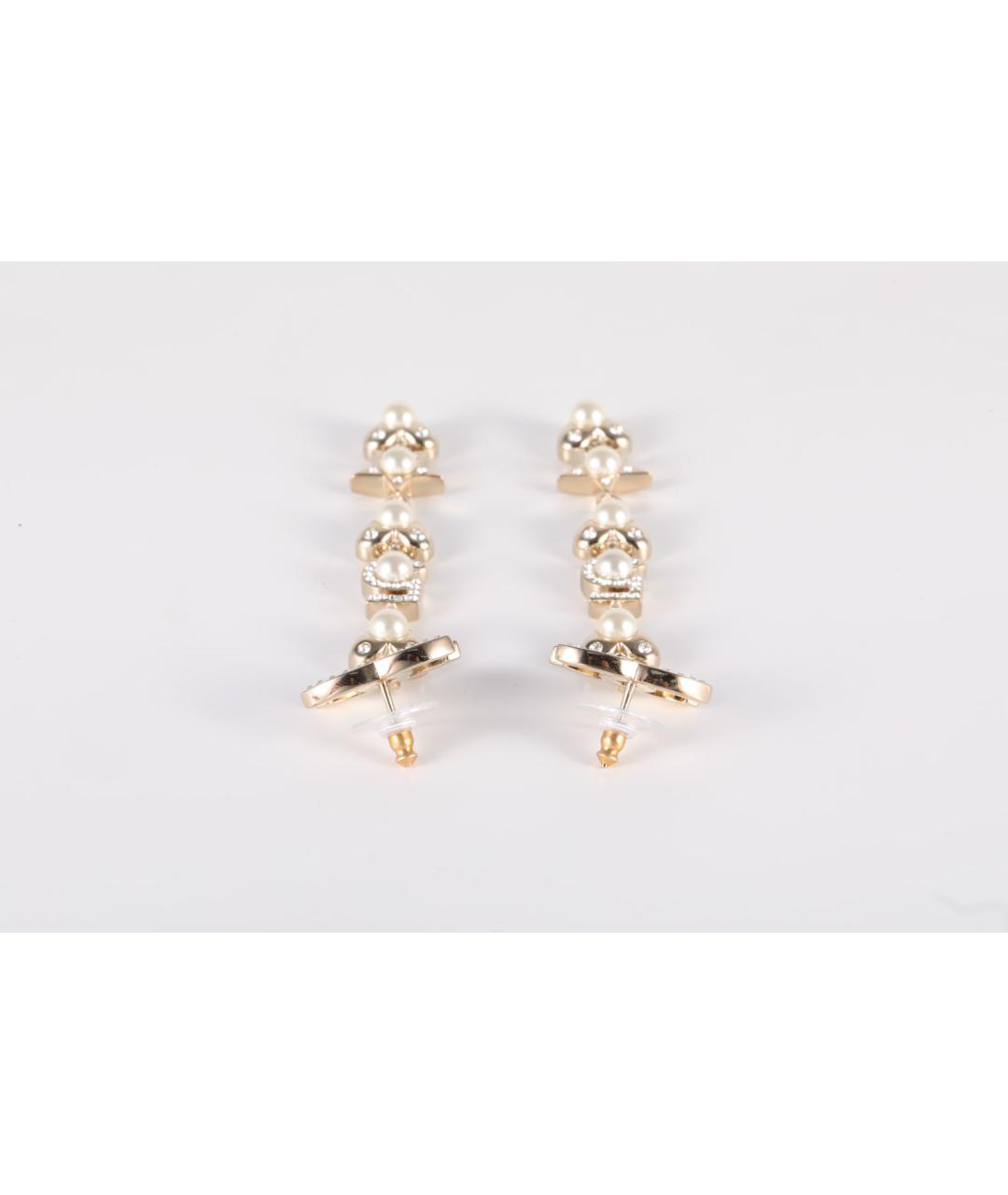 CHANEL Золотые серьги, фото 3