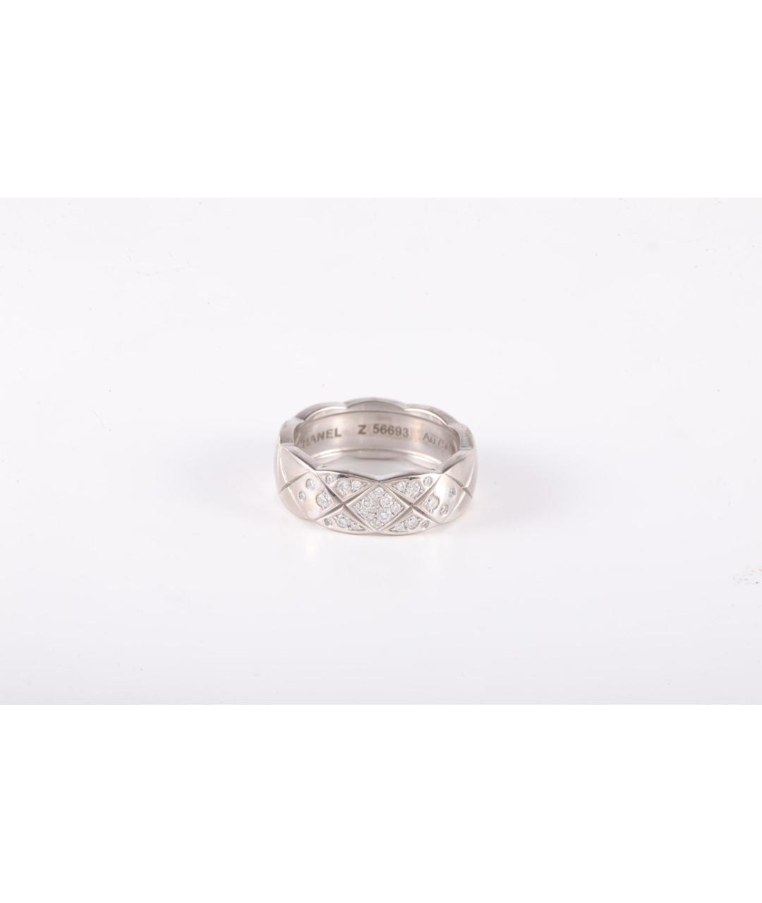 CHANEL Серебряное кольцо из белого золота, фото 4