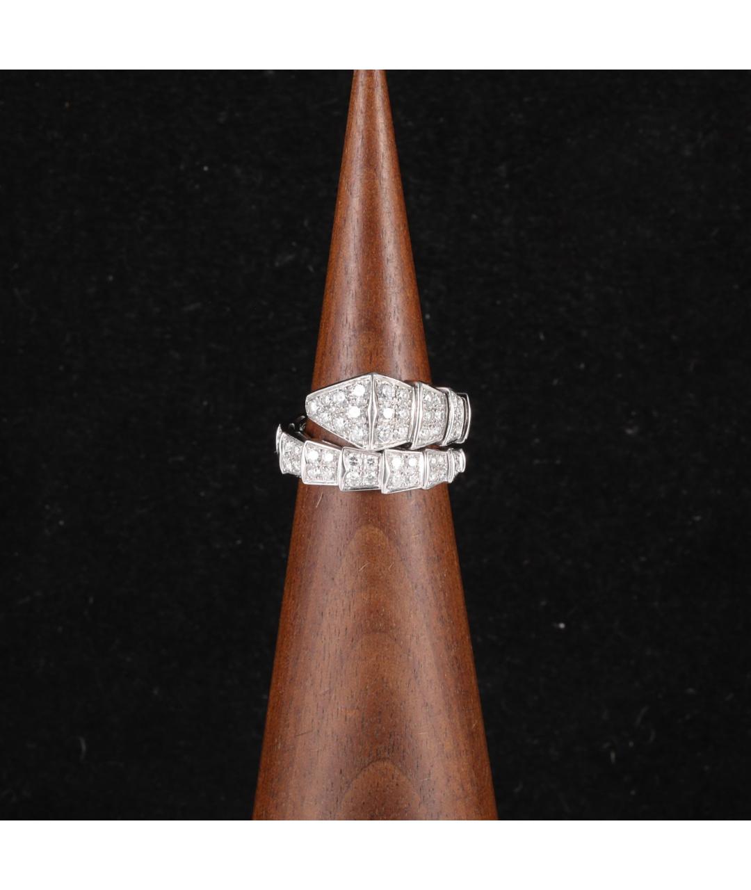 BVLGARI Серебряное кольцо из белого золота, фото 7