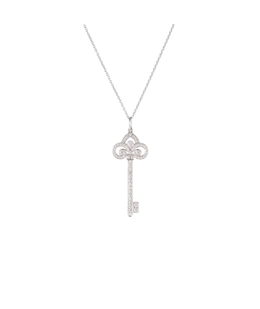 TIFFANY&CO Серебряное платиновое колье, фото 1